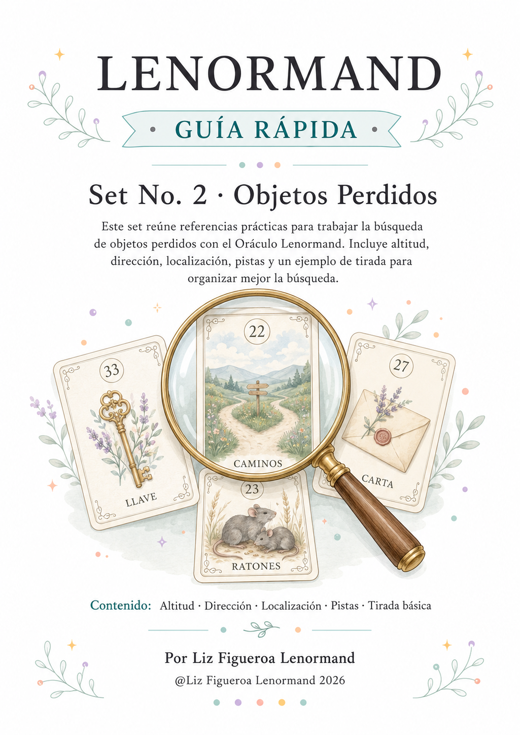 Lenormand Guía Rápida Set No. 2 — Objetos Perdidos | PDF Digital